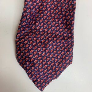 BRIONI 100% Silk Men’s Cartoon Snail Tie Pink Blue